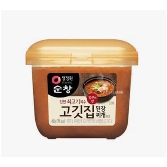 신세계 가공 청정원 순창 고깃집된장찌개양념 450g(각)