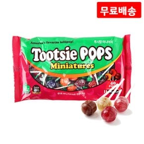 투시팝 미니어쳐(40입) 200g X 4 개별포장 막대사탕 롤리팝 미니간식 과자