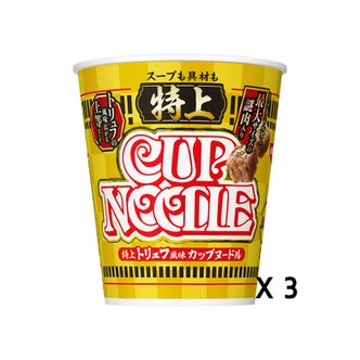  NISSIN 닛신 특제 트뤼플 오일 첨가 특상 컵 누들 카레 87g X (3개 묶음)