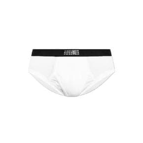 MM6 메종 마르지엘라 로고 자수 브리프 MJL6A00200 101 TP978217699