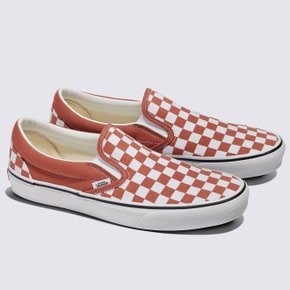 [ VANS ] 컬러띠어리 체커보드 슬립온 AUBURN VN000D03C9J