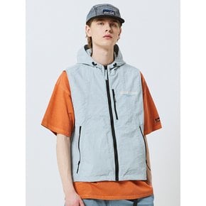 NYLON HOODED VEST [2 COLOR]