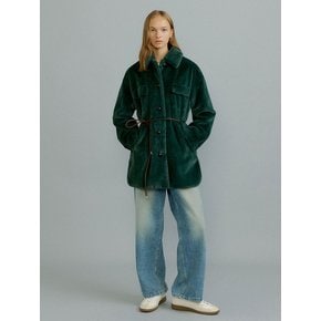 ASHLEY half shirt jacket [dk.forest green]