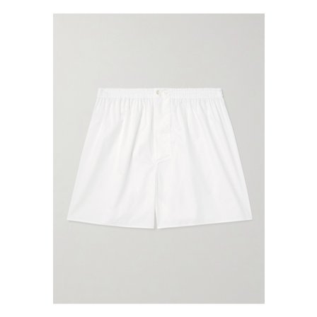 ZIMMERLI 짐멀리 엔드온엔드 코튼 복서 쇼츠 화이트 46376663162965006
