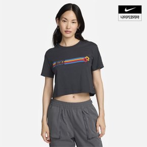 [나이키코리아공식]여성 나이키 스포츠웨어 크롭 티셔츠 HF4616-070