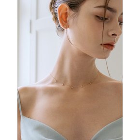 14K 보니따 바게트스톤 목걸이