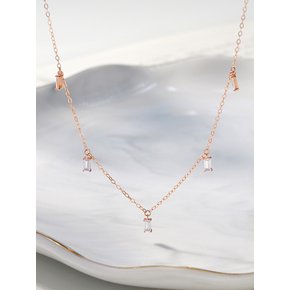 14K 보니따 바게트스톤 목걸이