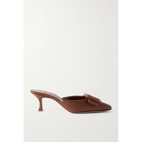 마이살레비 50mm 리자드 가죽 뮬 46376663162937492