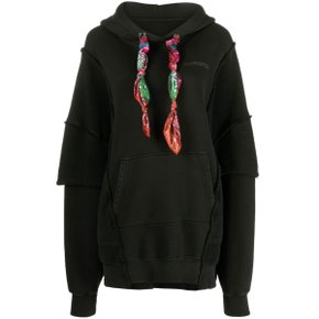 크리스조이 Hoodie Sweatshirt Khrisjoy BLACK ESW045 FL BK01