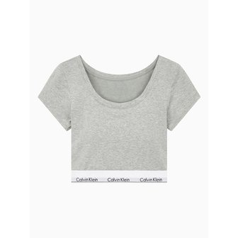 Calvin Klein Underwear 여성 아이콘 코튼 모달 티셔츠 아웃푸쉬 브라렛_QF8066ADP7A
