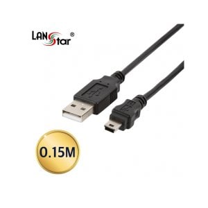 엠지솔루션 D[10342]USB2.0미니케이블, USB A／M-5PIN Mini, 0.15M