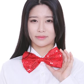 나비넥타이 반짝이넥타이 리본 보타이 중 레드