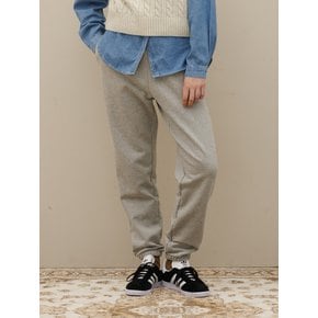 Banding logo sweat jogger pants_Gray