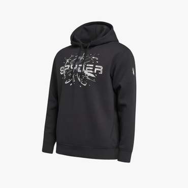 스파이더 공용 라이프 스타일 그래픽 후드 티셔츠 SPHFCNHD302UBLK