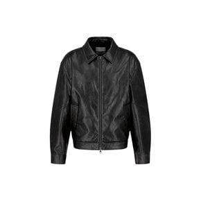 아모멘토 26FW Synthetic Leather Blouson, Black