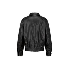 아모멘토 26FW Synthetic Leather Blouson, Black