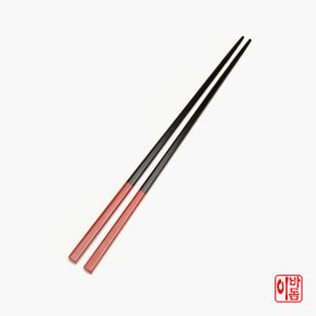 국내산 나무 천연 옻칠 칼라 젓가락 정제칠  주황 1p