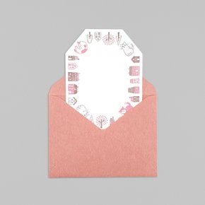 [MIDORI] Letterpress letter set - Cat [미도리] 활판인쇄 편지지 세트 - 고양이