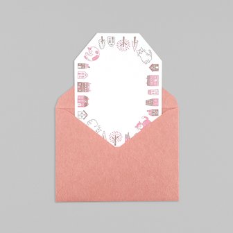 프레젠트 서래 [MIDORI] Letterpress letter set - Cat [미도리] 활판인쇄 편지지 세트 - 고양이
