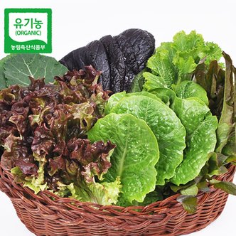 푸르젠 [산지직송] 유기농 모듬 쌈채소(야채) 600g
