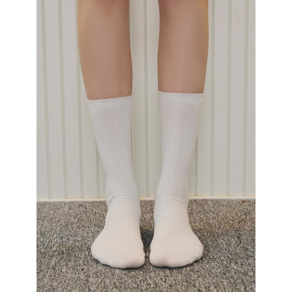 논노 베이직 립 데일리 하이크루 삭스 14color