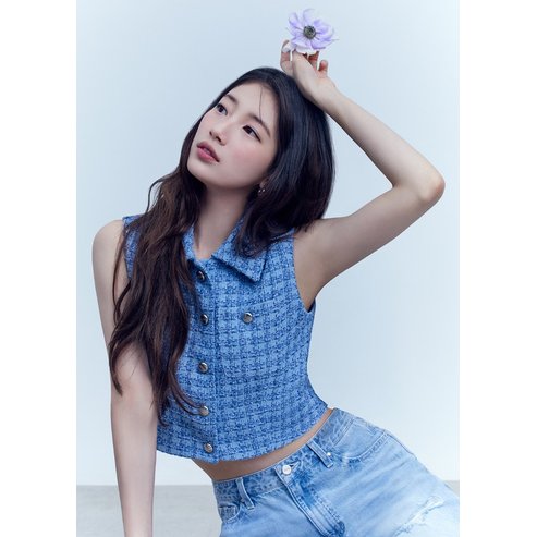 게스 YP2W1865  [SUZY] 트위드 베스트