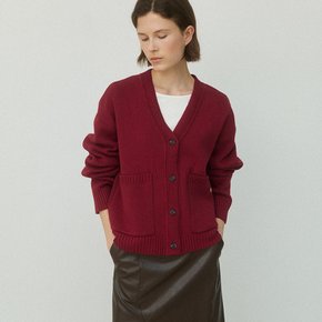 (CD-2146)OUT POCKET WOOL CARDIGAN