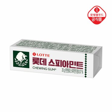 롯데제과 스피아민트 껌 26g