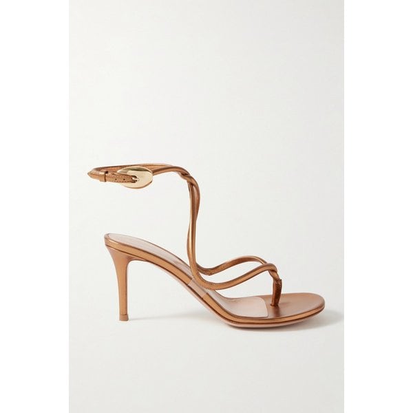 정글 맘바 70 메탈릭 가죽 샌들 46376663162939308