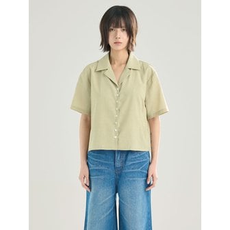 서니드 OPEN COLLAR SHIRT (BG)