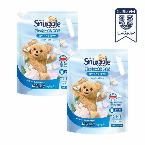 섬유유연제 2.6L x 2개 (블루스파클 플러스)