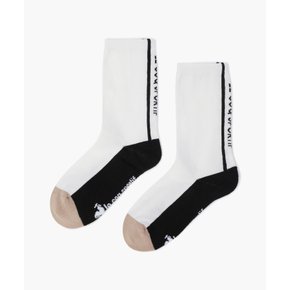 여성 컬러블럭 크루 삭스 (GQ322LSO92_CREM)