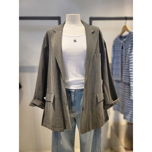 [여주점] 코튼 린넨 오버핏 자켓(SAJKC3631)
