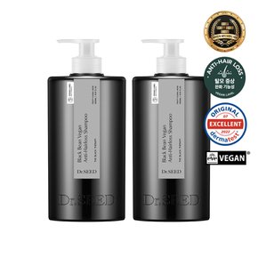 블랙빈 비건 탈모 샴푸 1000ml 1+1