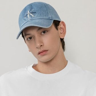 Calvin Klein Jeans ACC 남녀공용 CKJ 모노그램 데님 베이스볼 캡(4G5007G-VHJ)