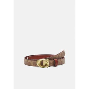 5568345 COACH SCULPTED REVERSIBLE SIGNATURE BELT - Belt tan/rust