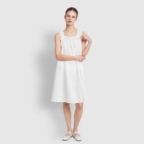 여 소프트 시어서커 민소매 파자마 원피스 (WHITE/ MINT/ NAVY/ PINK)