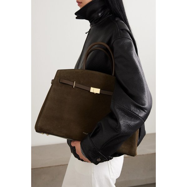 드멜리어 허드슨 가죽 트리밍 스웨이드 토트백 46376663162972662