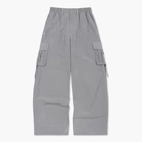 [정상가 129,000원][70% OFF] 여성 에뚜왈 우븐 카고 와이드 팬츠 GRY / QP322OPT81