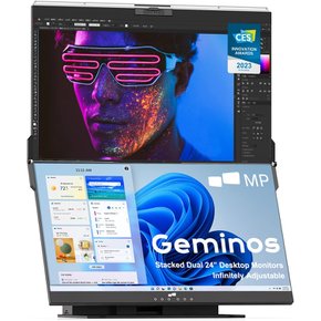 Geminos 2 PC PC 24 듀얼 모니터 화면 휴대용 모니터 모니터 모바일 모니터 디스플레이 큰 화면