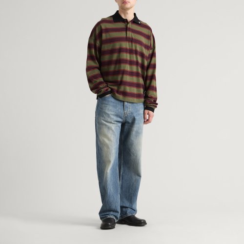 Rhude Fontaine Striped Polo Shirt_8-c319
