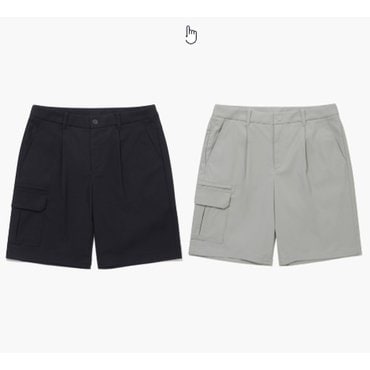르꼬끄골프 25년 S/S     남성 원턱 아웃포켓 숏팬츠 / BEIGE  GQ221MSP51