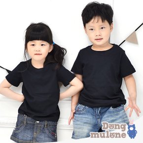 a371 블랙 무지반팔티셔츠