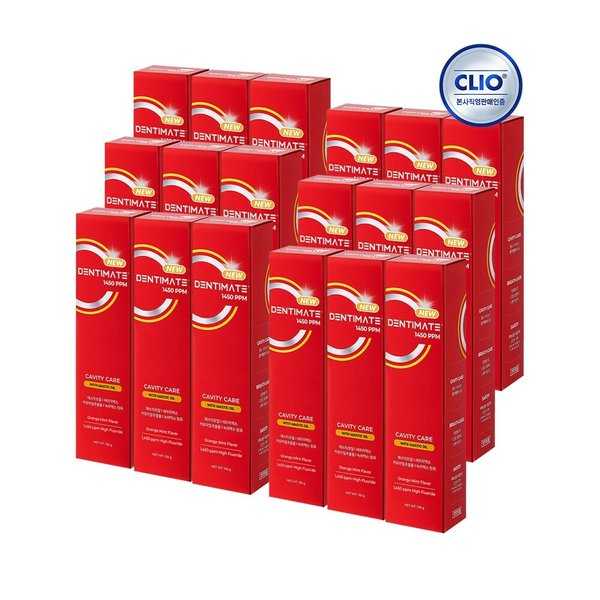 덴티메이트 1450 고불소 매스틱 충치케어 치약 150g 6입 x3개(총 18개)