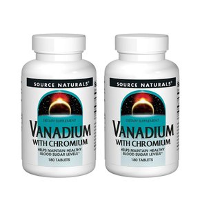 소스 내츄럴스 Source Naturals 바나듐 크로뮴 위드 크롬 180정 X 2통
