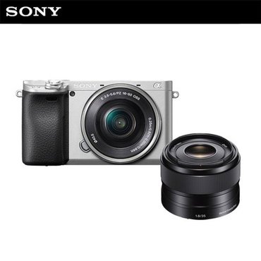  소니 카메라 A6400L (SELP1650) + SEL35F18 단렌즈 패키지 / 미러리스 알파