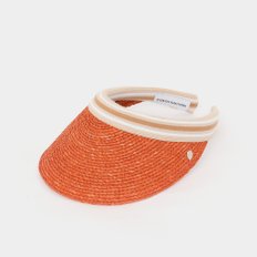 아이코닉 라피아 비앙카 썬바이저 여성 썬캡 HAT50265 SUNSET NOUGAT STRIPE