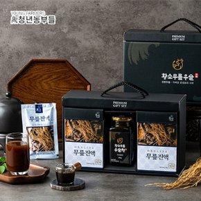 [청년농부들] 황소무릎우슬청 선물세트 1호 (우슬청350g+무릎진액100mlx7포x2박스)