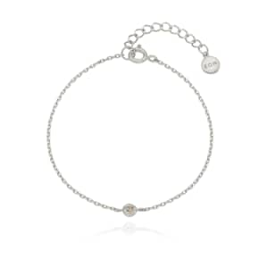 Sprout Bracelet (S)(1 cognac diamond) - silver (1004010318)