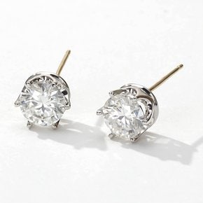 18k 베이직 6발 모이사나이트 귀걸이 5부